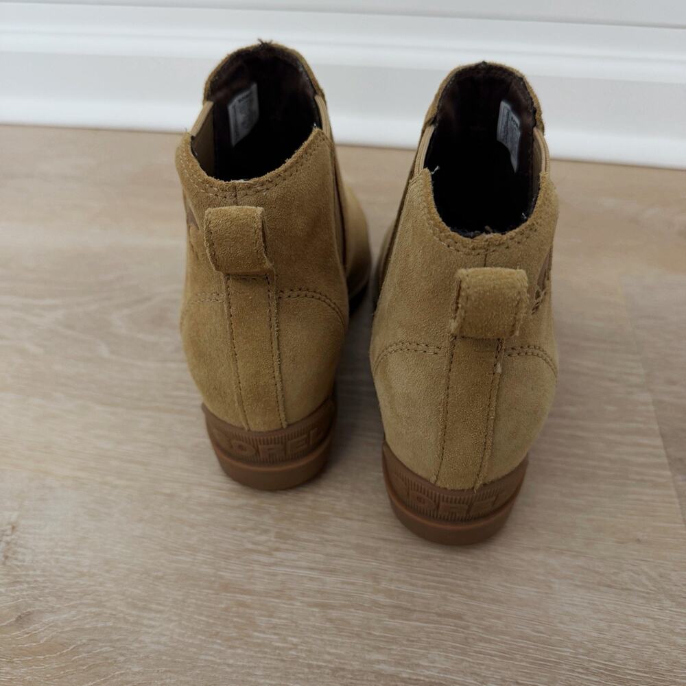 Women’s Sorel Evie II Chelsea Boot Suede Caribou Buff Size 8 - Picture 8 of 10